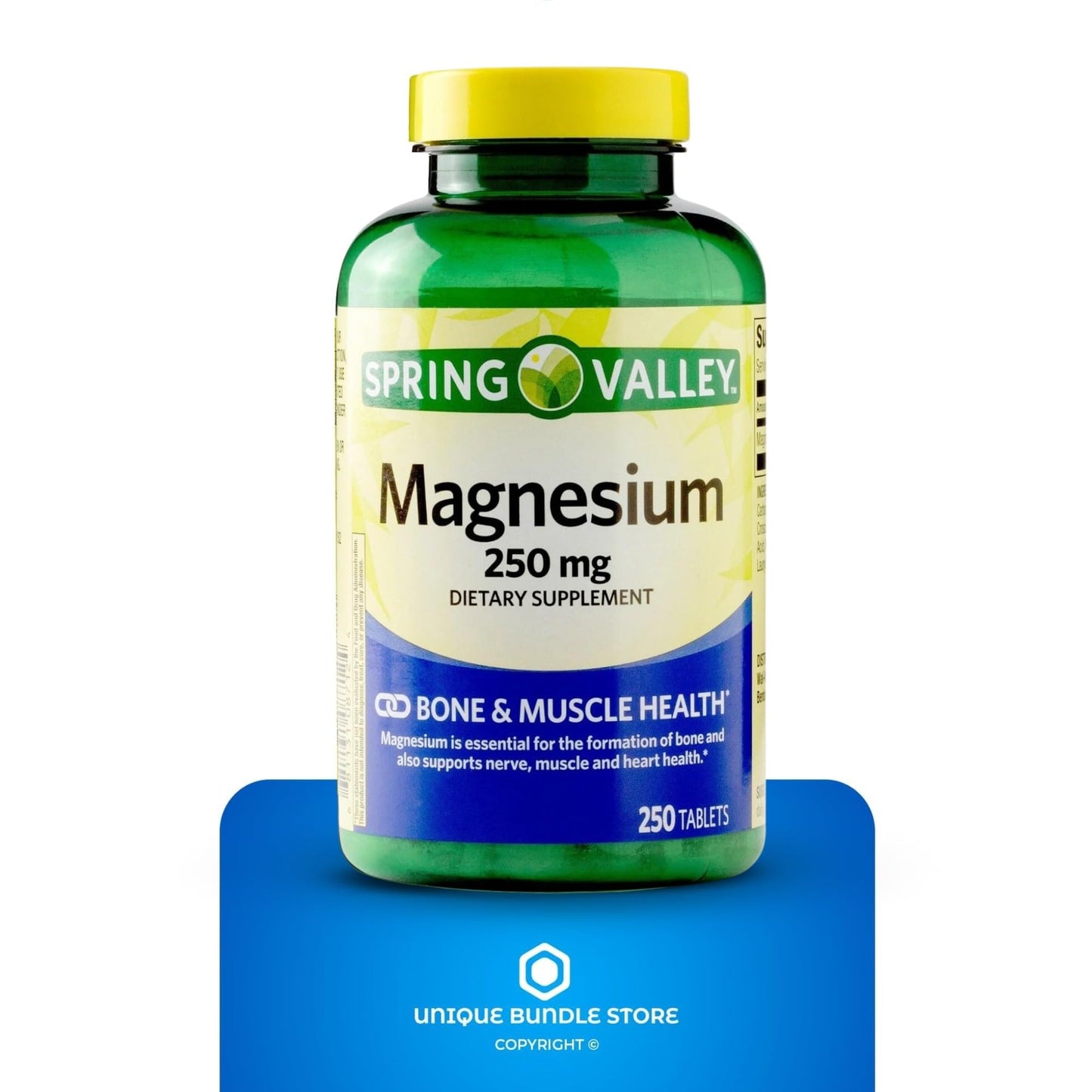 Magnesium Oxide 250 mg – 250 Tablets | Vegetarian, Bone & Muscle Support