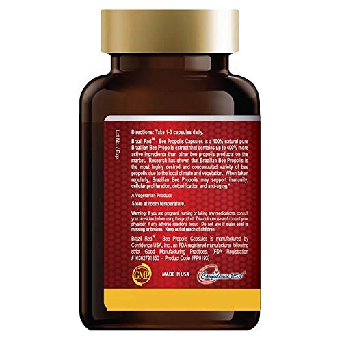 Brazil Red Bee Propolis High Concentrate (120 Capsules) | Premium Brazilian Propolis BritishVita | Premium UK Vitamins & Wellness Supplements