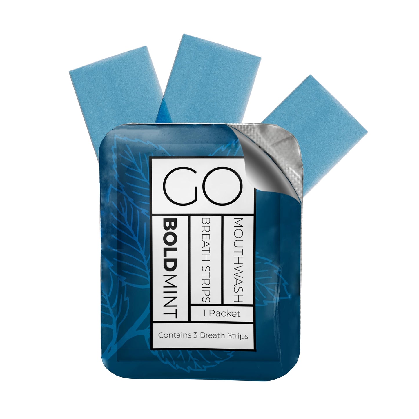 Breath Strips for Bad Breath – Go Mouthwash (3-Strip Travel Pack) | Bold Mint