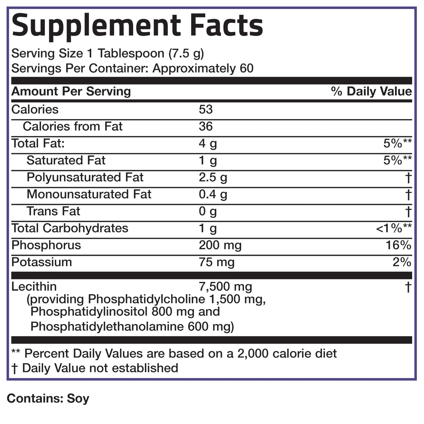 Bronson Lecithin Granules (Powder) 7500 MG, 1 Lbs (454 Grams, or 16 Ounces) | Bronson