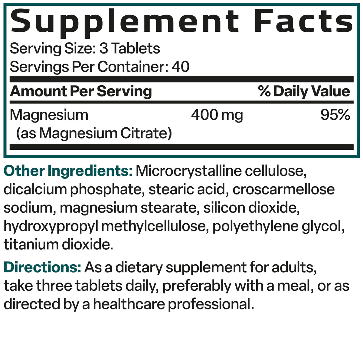 Bronson Magnesium Citrate 400mg | High Absorption, Non-GMO, 120 Vegetarian Tablets BritishVita | Premium UK Vitamins & Wellness Supplements