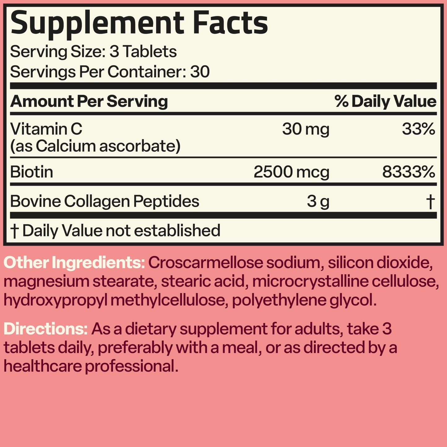 Bronson Collagen Peptides 3000mg with Biotin & Vitamin C | Hair & Skin Support
