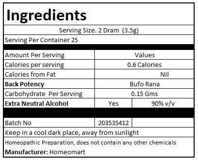 Bufo Rana Homeopathy Pellets 30C - Pack of 3 | Homeomart