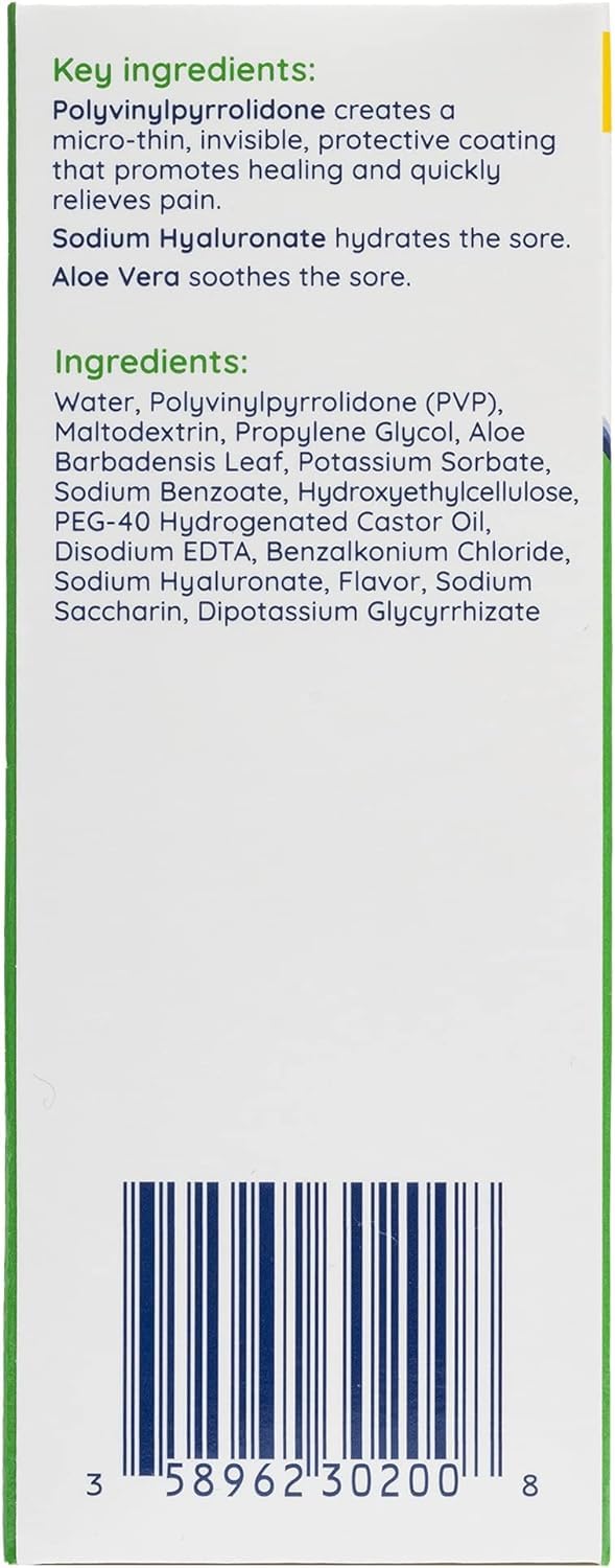Canker-X Rincinol Oral Rinse Mouthwash – Quick Pain Relief for Canker Sores (Benzocaine Free & Alcohol Free) – 4.0 Fl Oz