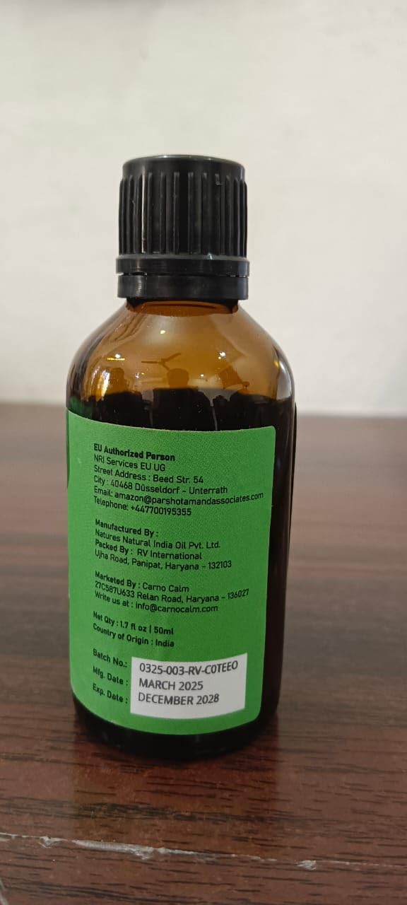 Carno Calm Tea Tree Oil – 100% Pure Organic Essential Oil for Skin, Hair & Nails | 1.7 fl oz
