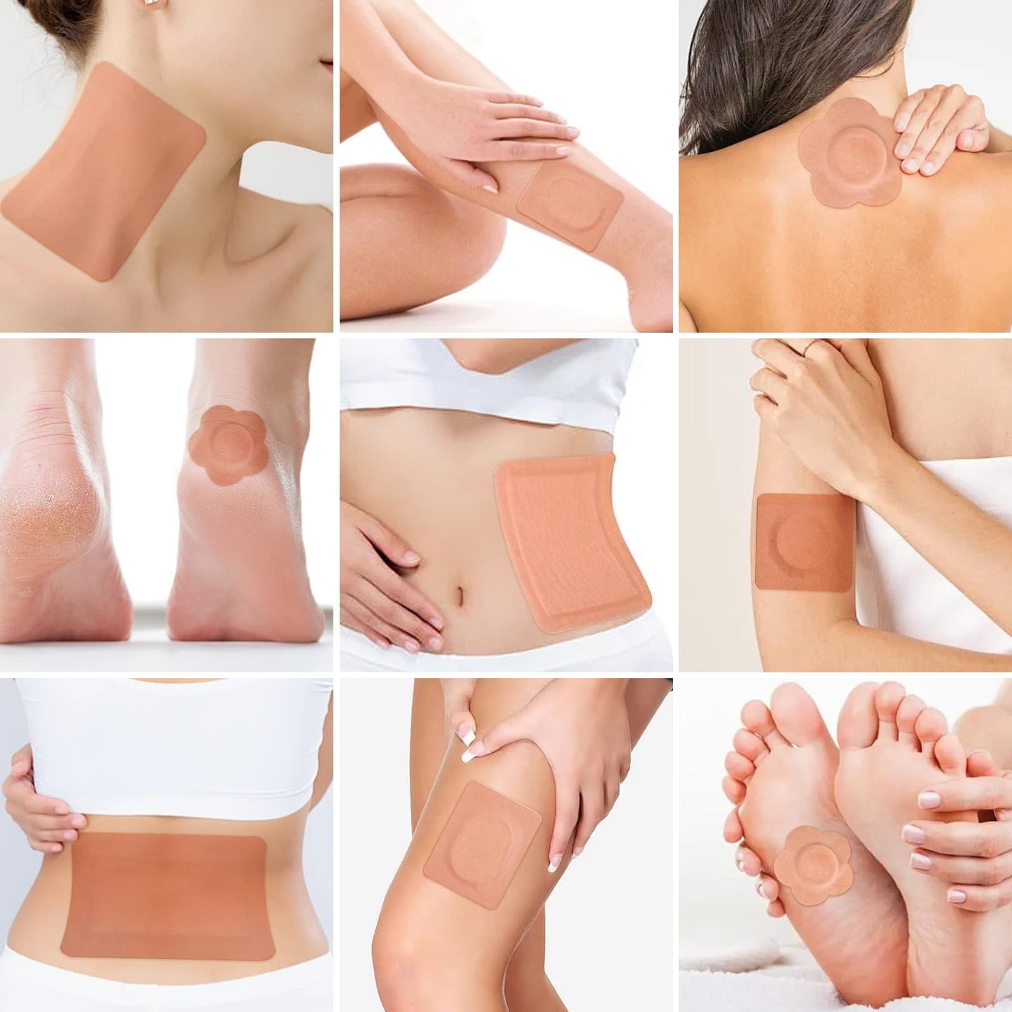 56pcs Castor Oil Patches Kit - Organic Cold-Pressed Castor Oil (8oz) + Eyelash Kit