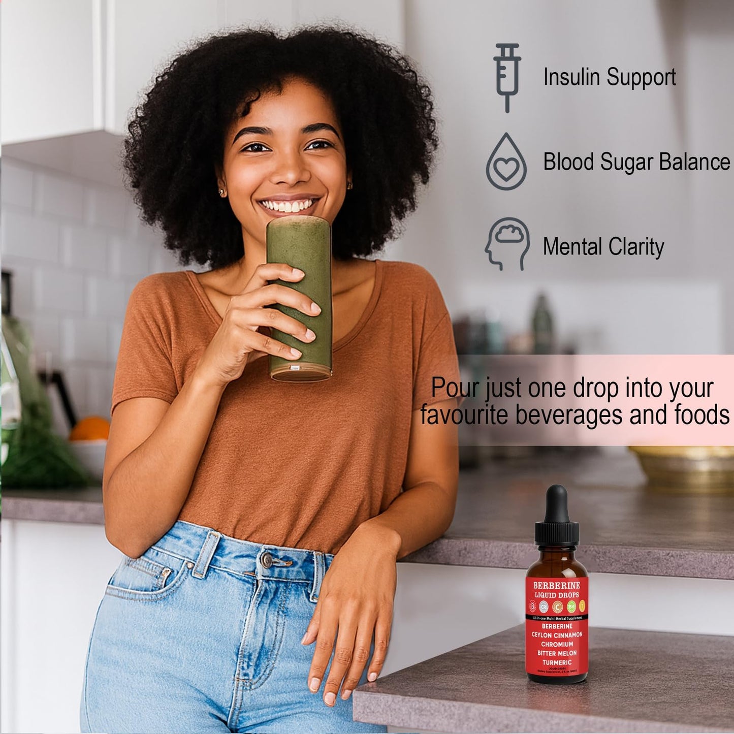 Cavora Ceylon Cinnamon Berberine Liquid Drops – Plant-Based Daily Wellness