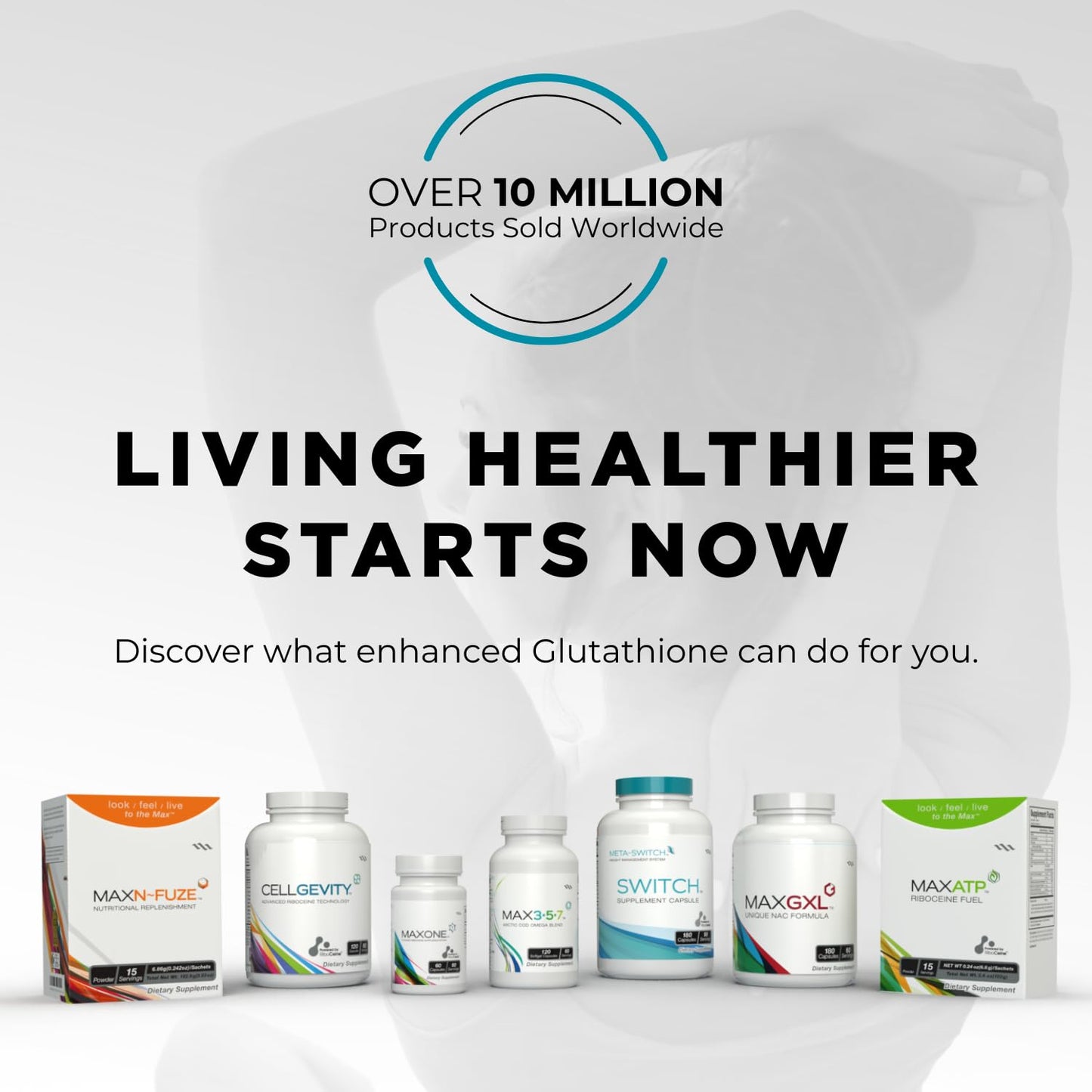 Cellgevity: Advanced RiboCeine Glutathione Support — 120 Veg Capsules (Pack of 2)