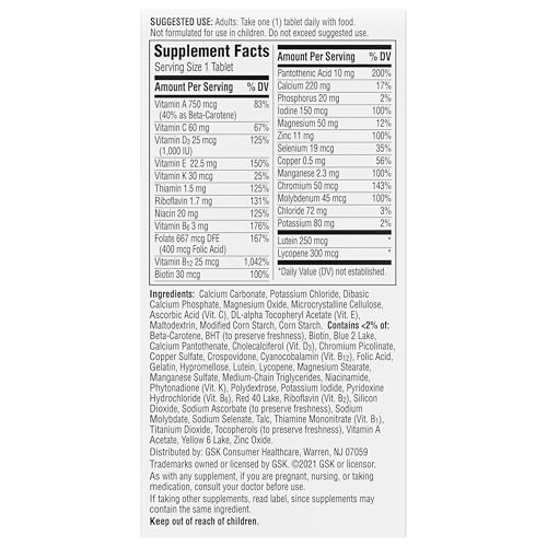 Centrum Silver Adult Multivitamin (80 Count) | Age 50+ | Vitamin D3