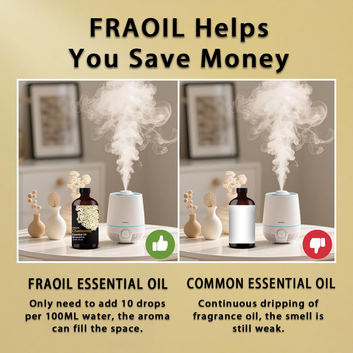Chamomile Essential Oil 4 oz (120 ml) – Diffuser & DIY | FRAOIL