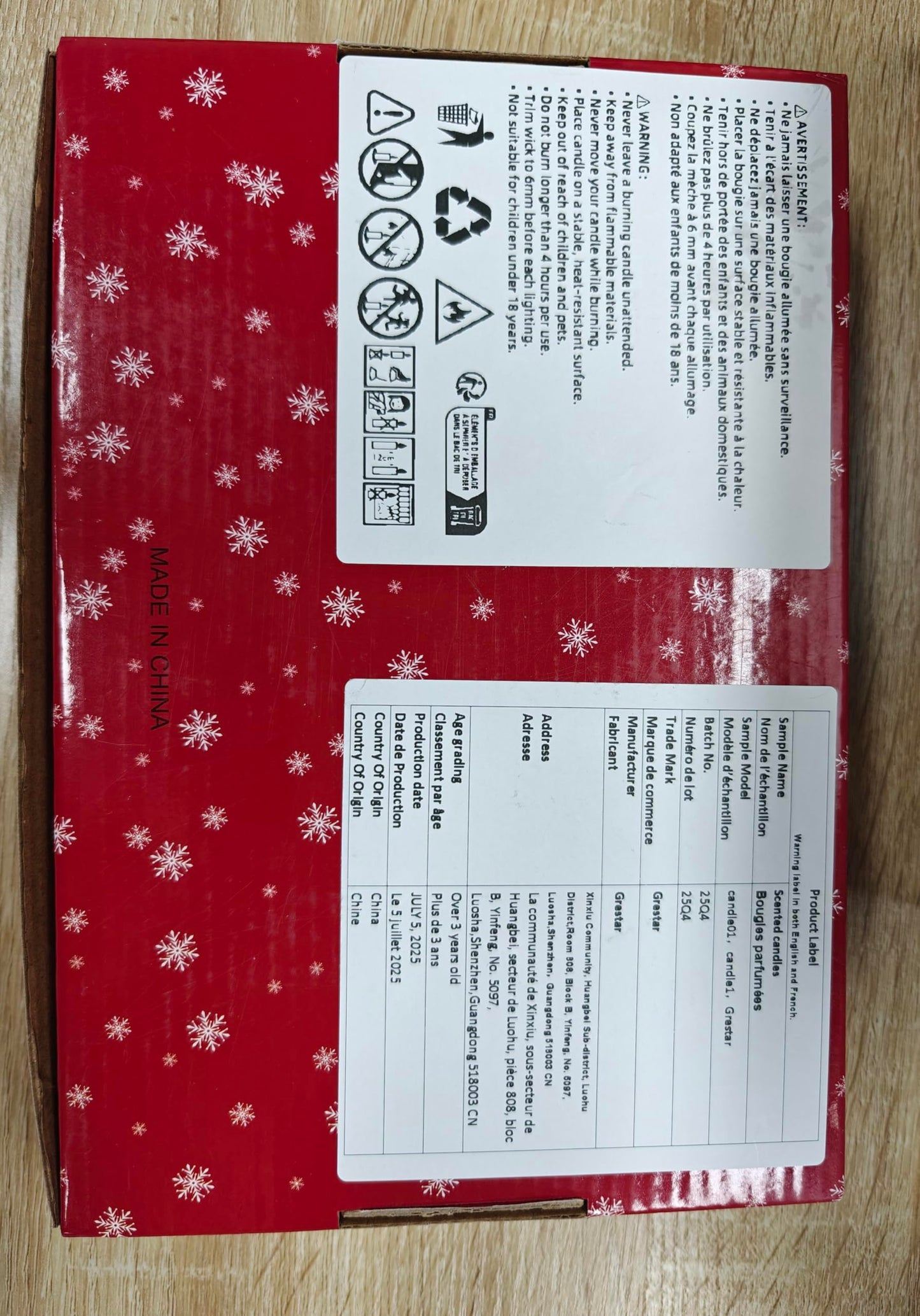 6 Pack Christmas Scented Candles - Natural Soy Wax, Long-Lasting Aromatherapy Gift Set