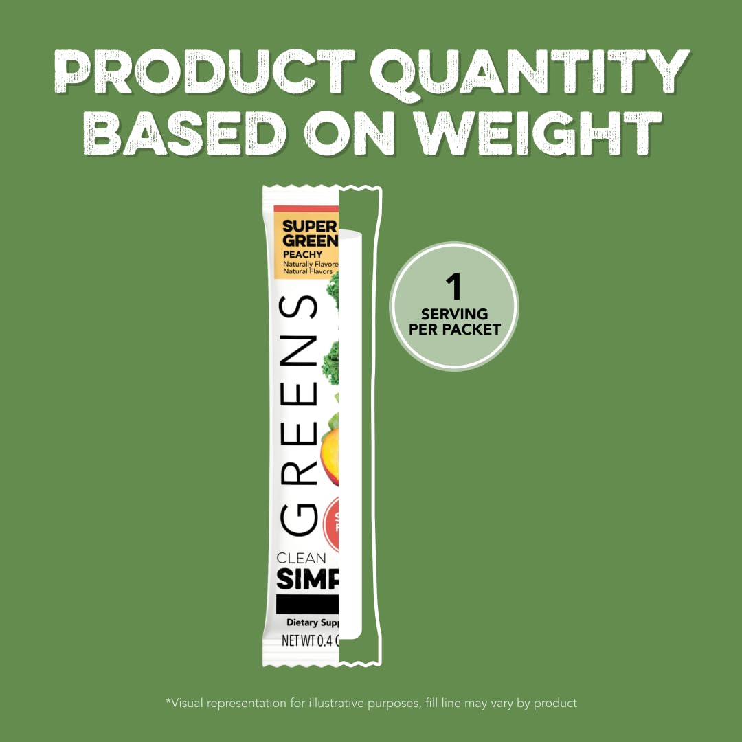 Clean Simple Eats Greens Variety 10 Pack – 5 Flavors with Chlorella & Spirulina