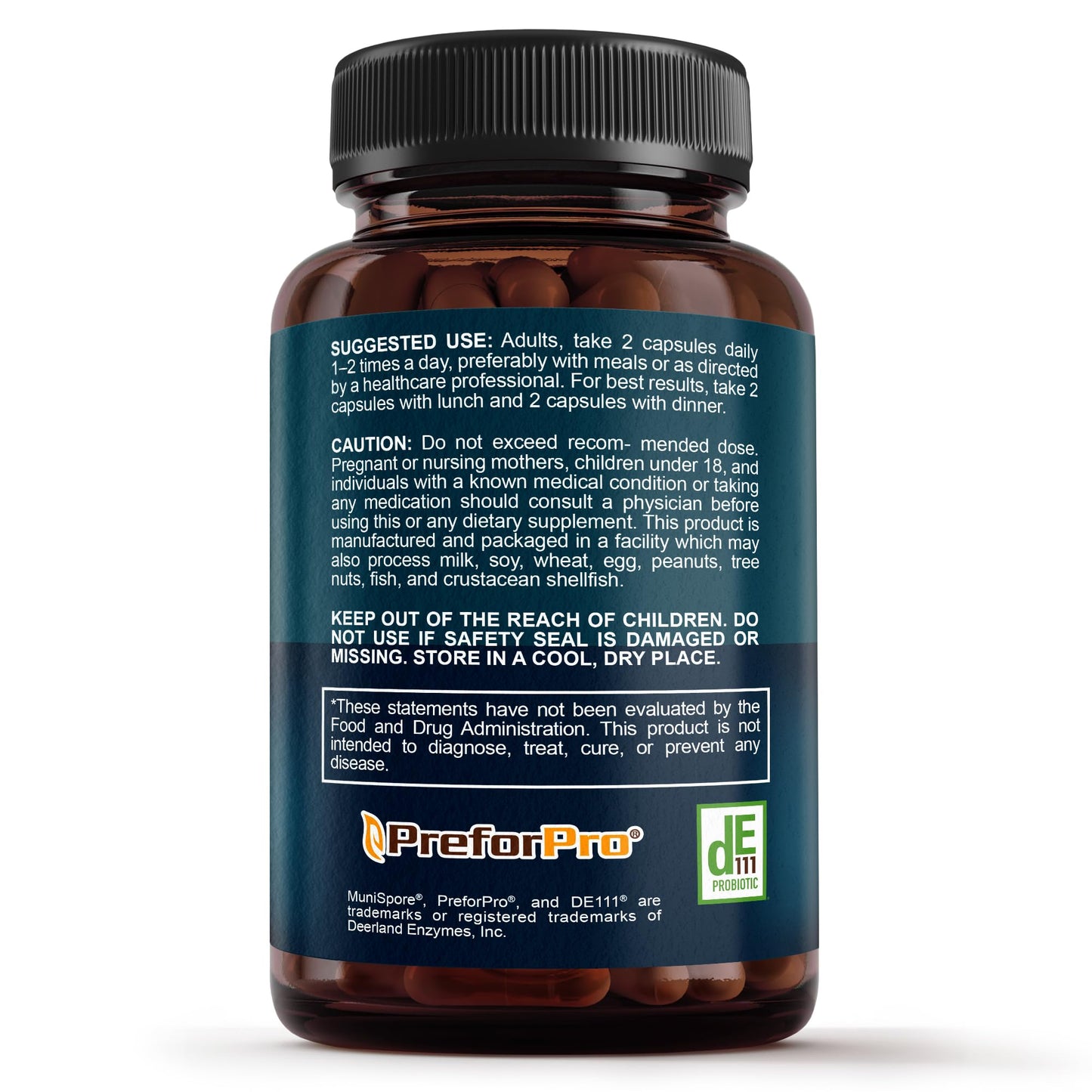 Premium 4-in-1 Probiotic with Prebiotic, Postbiotic & Digestive Enzymes – Gut Health, Digestion & Immunity – 60 Capsules