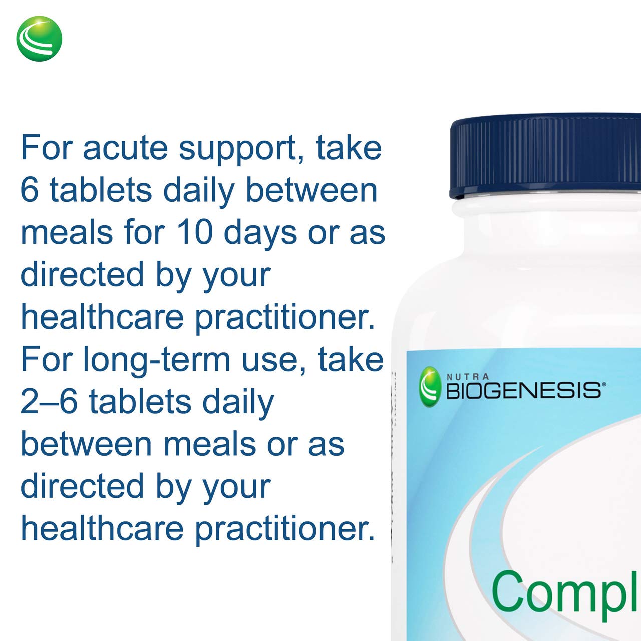 CompliVir Monolaurin & Zinc Immune Support - 60 Tablets | Nutra Biogenesis