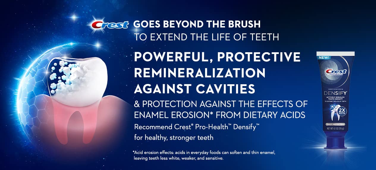 Crest Densify PRO-Health Toothpaste Travel Size 0.85 oz (24 g) Pack of 4