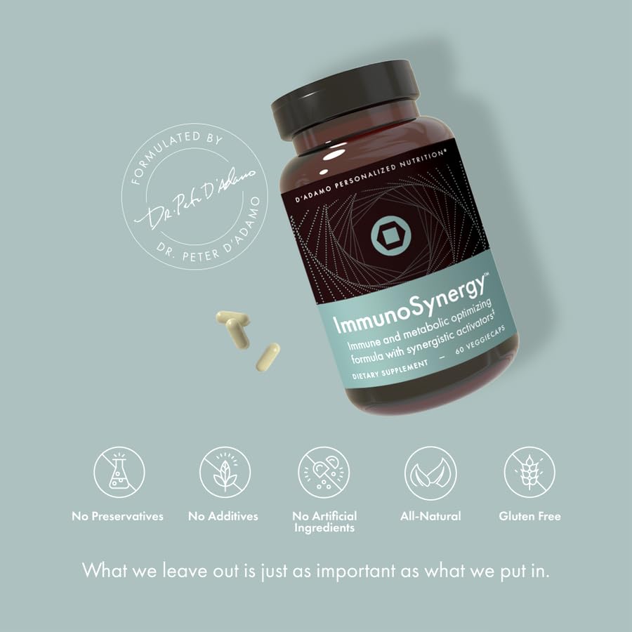 D'Adamo Personalized Nutrition ImmunoSynergy – Immune Support Formula