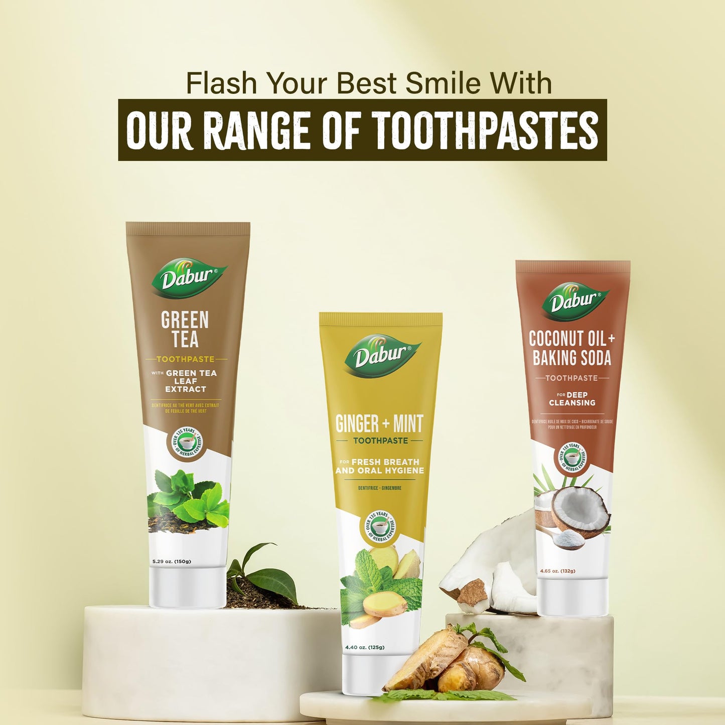 Dabur Green Tea Toothpaste 100 ml – Long-Lasting Freshness & Healthy Gums