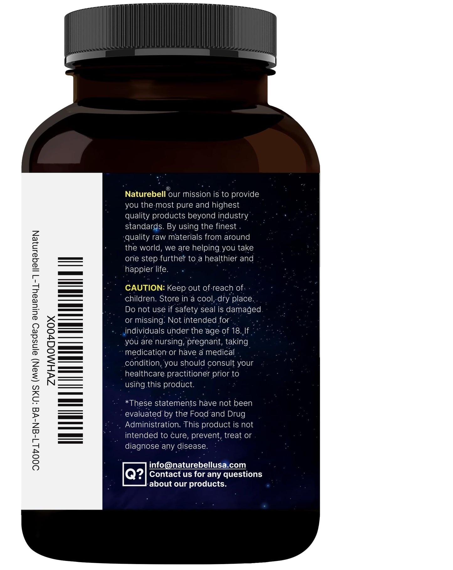 Double Strength L-Theanine 400mg - 400 Capsules | Calm & Focus