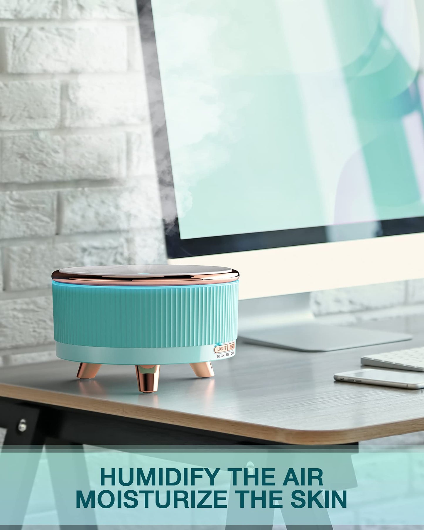 Diffusers for Essential Oils - Large Room 500ml Aromatherapy Diffuser, 7-Color Changing