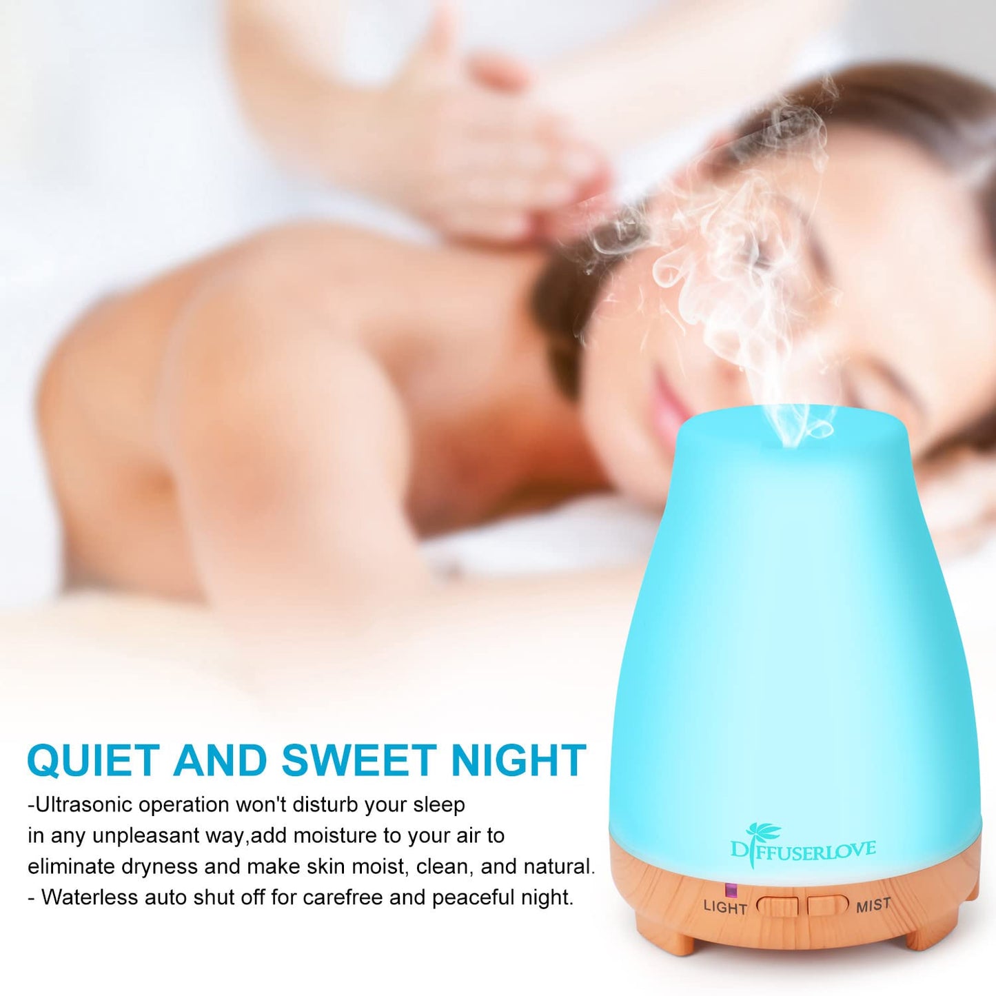 Diffuserlove 200ML Remote Diffuser – BPA-Free Aromatherapy (Yellow Base)