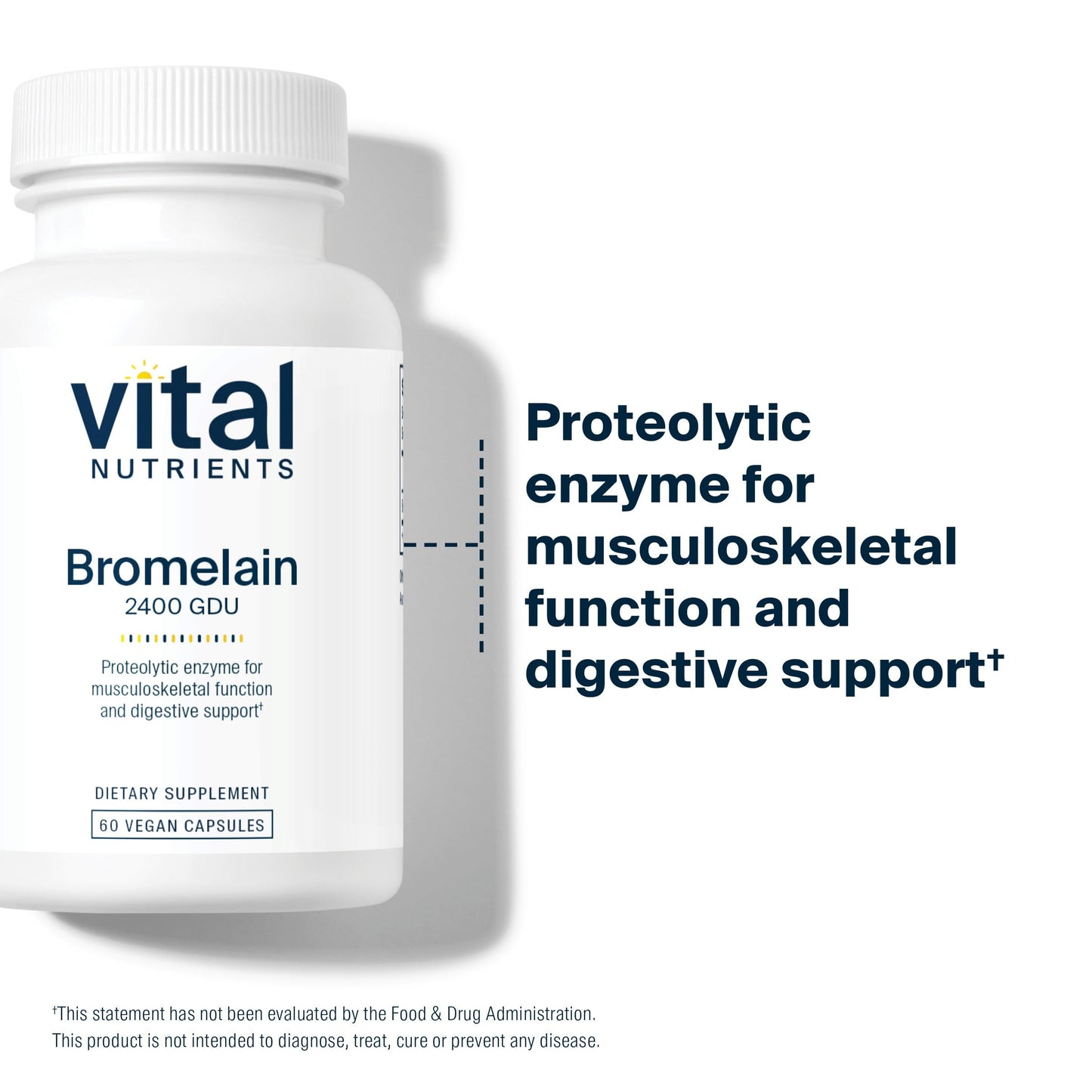 Vital Nutrients Bromelain 2400 GDU | Vegan Digestive Enzyme