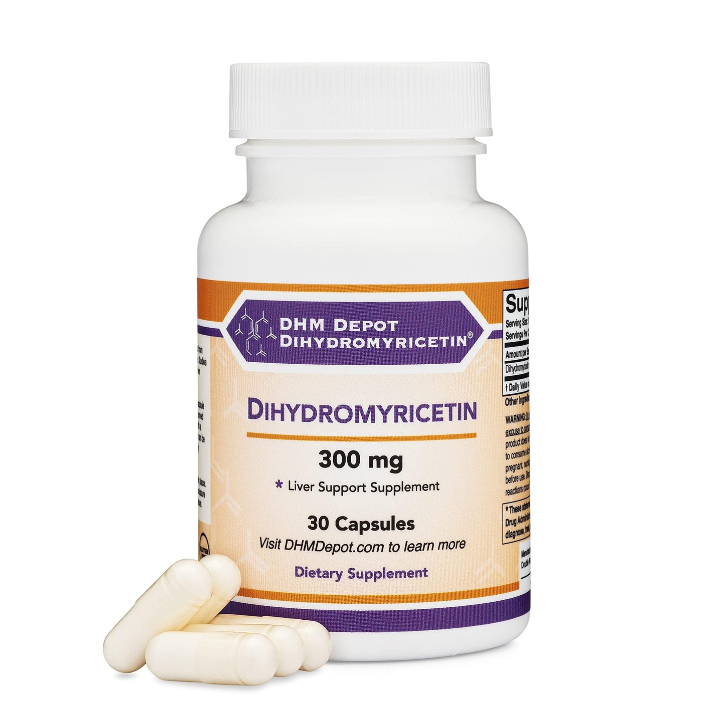 Dihydromyricetin DHM Liver Support | Hovenia Dulcis Extract 300mg - 30 Caps (Pack of 2)