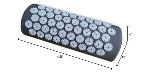 DoroSun Acupressure Massager Pillow – Pain Relief for Neck, Back & Head (Grey)