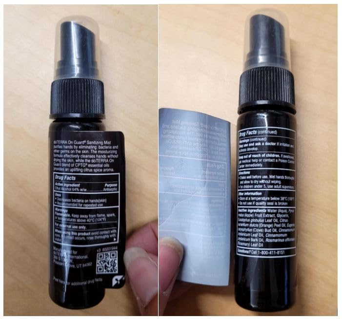 doTERRA On Guard Sanitizing Mist - 27mL (2 Pack) | Travel-Size Germ Shield