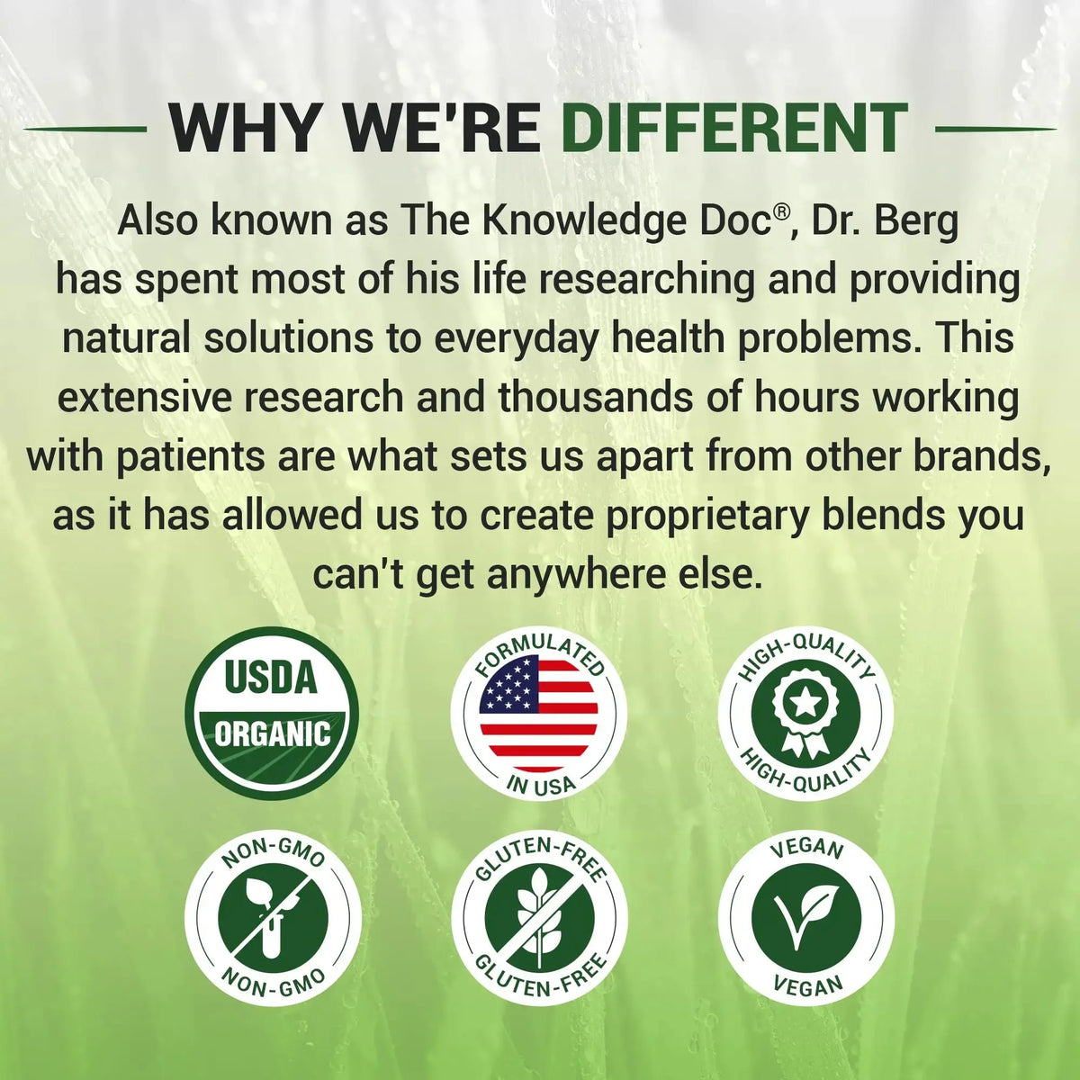 Dr. Berg USDA Organic Green Powder Superfood – Lemon Flavor, 60 Servings BritishVita | Premium UK Vitamins & Wellness Supplements