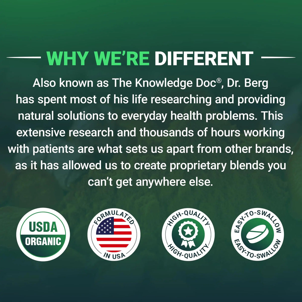 Dr Berg Nutritionals Greens Superfood Tablets – 11 Phytonutrient Cruciferous Veg, 250 Tablets BritishVita | Premium UK Vitamins & Wellness Supplements