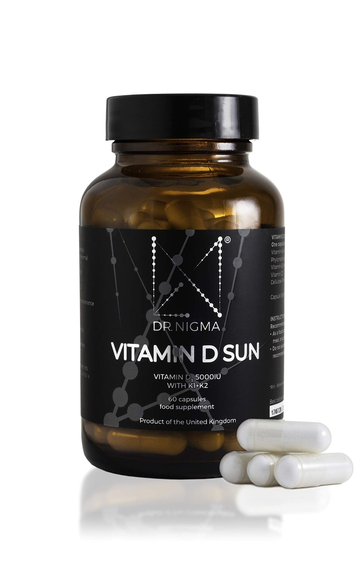DR. NIGMA Vitamin D Sun | Vitamin D3 5000 IU Capsules