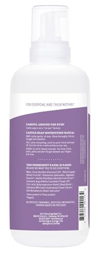 Earth Mama Calming Lavender Baby Wash – Organic Castile Soap, 34 oz