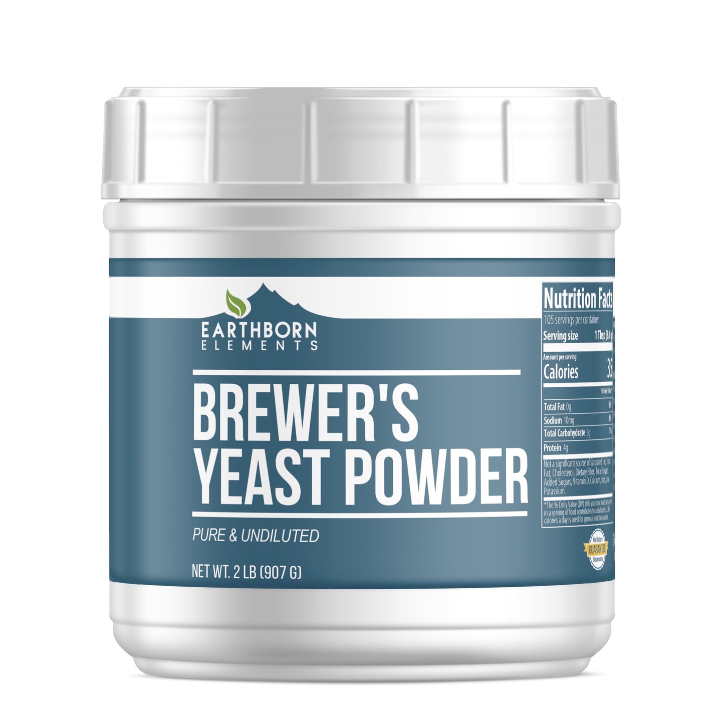 Earthborn Elements Brewer’s Yeast – Pure & Undiluted Inactive Yeast (2 lb)