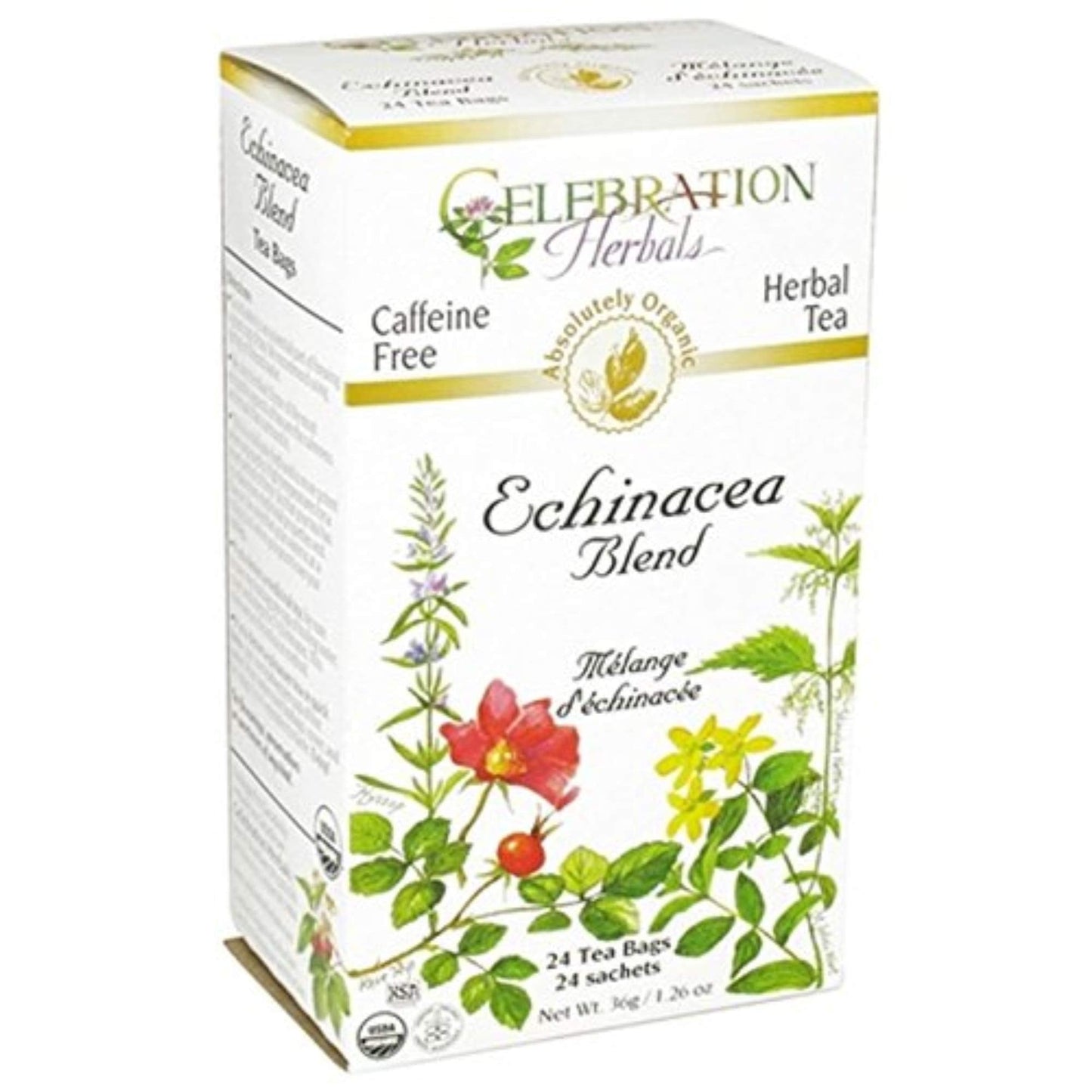 Echinacea Blend Tea Bags - Organic Herbal Tea | Celebration Herbals