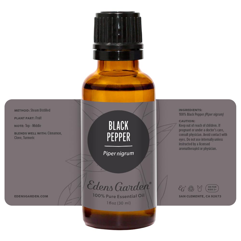 Edens Garden Black Pepper Essential Oil - 100% Pure Premium Grade (30 ml)