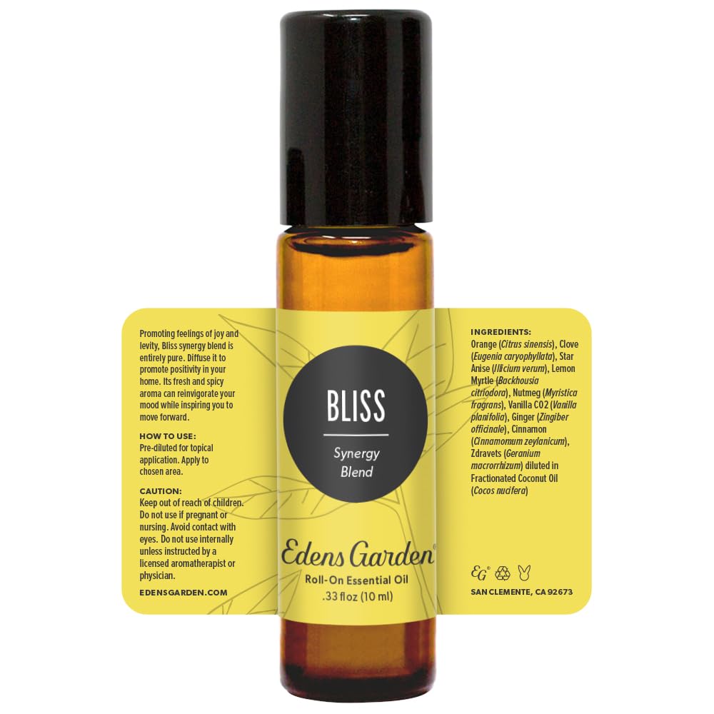 Edens Garden Bliss Essential Oil Roll-On 10 ml - 100% Pure & Premium