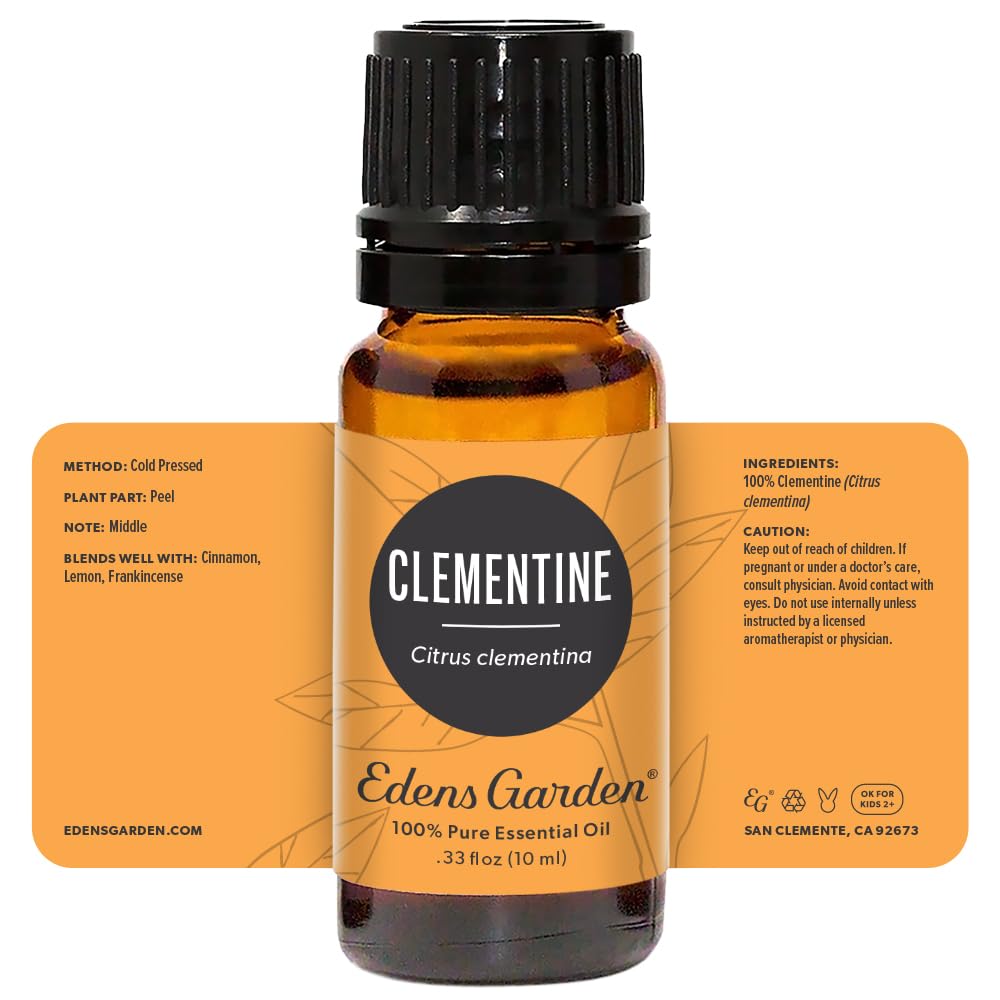 Edens Garden Clementine Essential Oil - 100% Pure, Premium Grade, 10 ml
