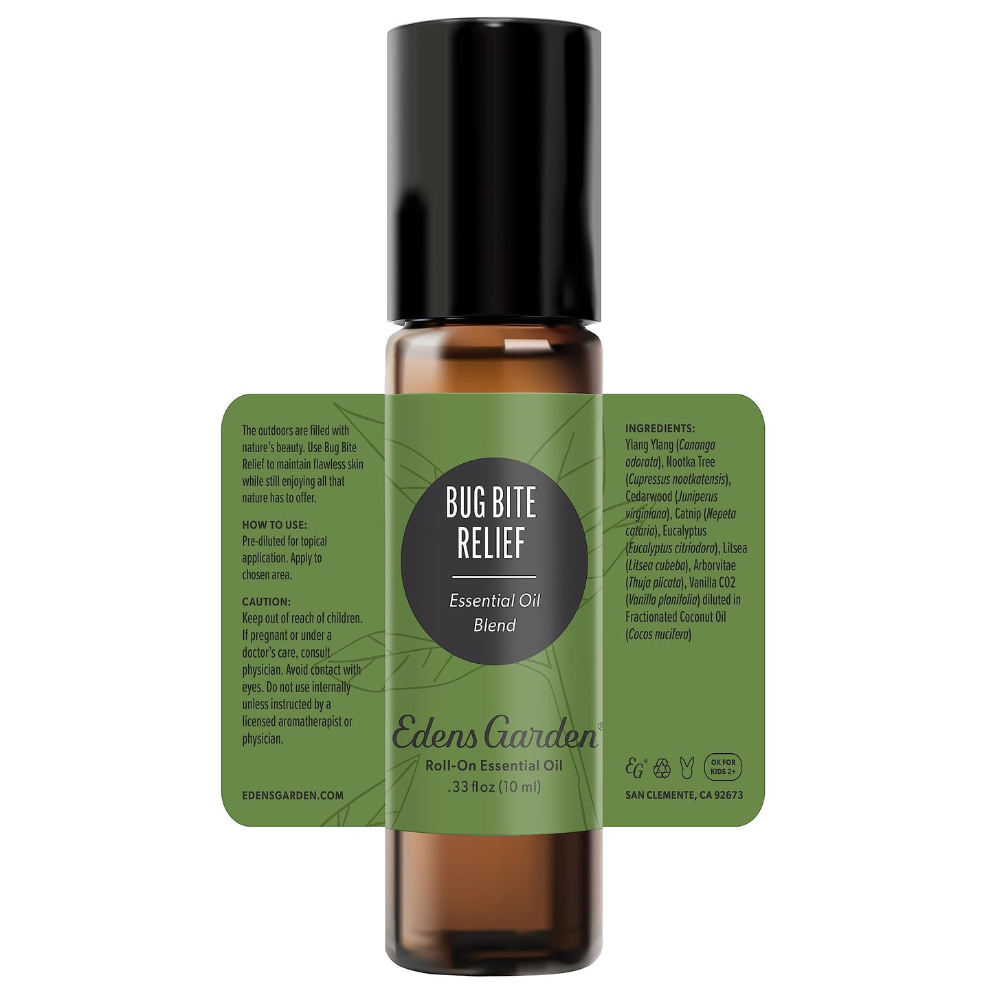 Edens Garden Bug Bite Relief Essential Oil Roll-On Blend – 10 ml, 100% Pure Premium Grade