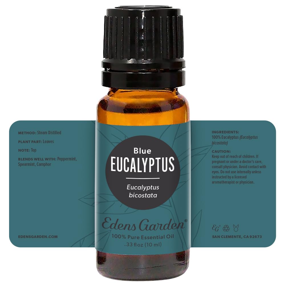Edens Garden Eucalyptus-Blue Essential Oil - 100% Pure Premium Grade, 10 ml