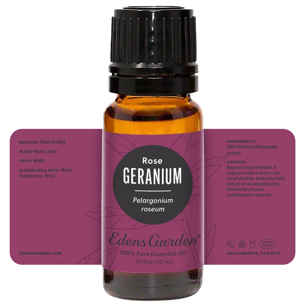 Edens Garden Geranium-Rose Essential Oil | 100% Pure Premium Grade, 10 ml