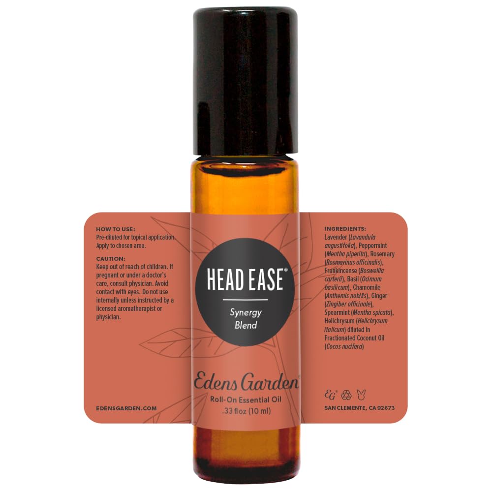 Head Ease Essential Oil Roll-On Blend – Edens Garden | 100% Pure Premium Grade