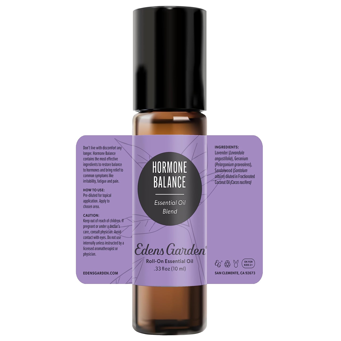 Edens Garden Hormone Balance Essential Oil Roll-On Blend – 100% Pure Premium Grade, 10 ml