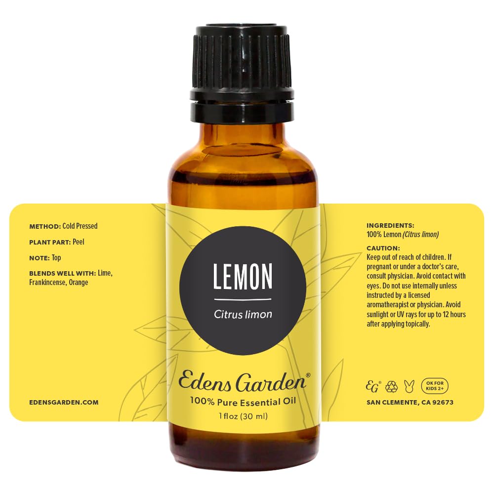 Edens Garden Lemon Essential Oil – 100% Pure Premium Grade (30 ml)