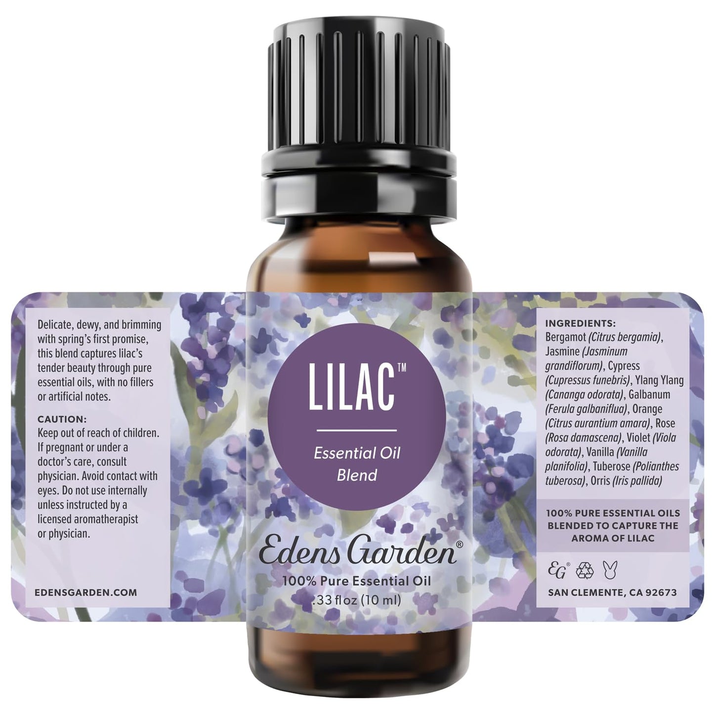 Edens Garden Lilac Essential Oil Blend – 100% Pure Premium Grade, Undiluted (10 ml) for Diffuser, Soap Making & Aromatherapy