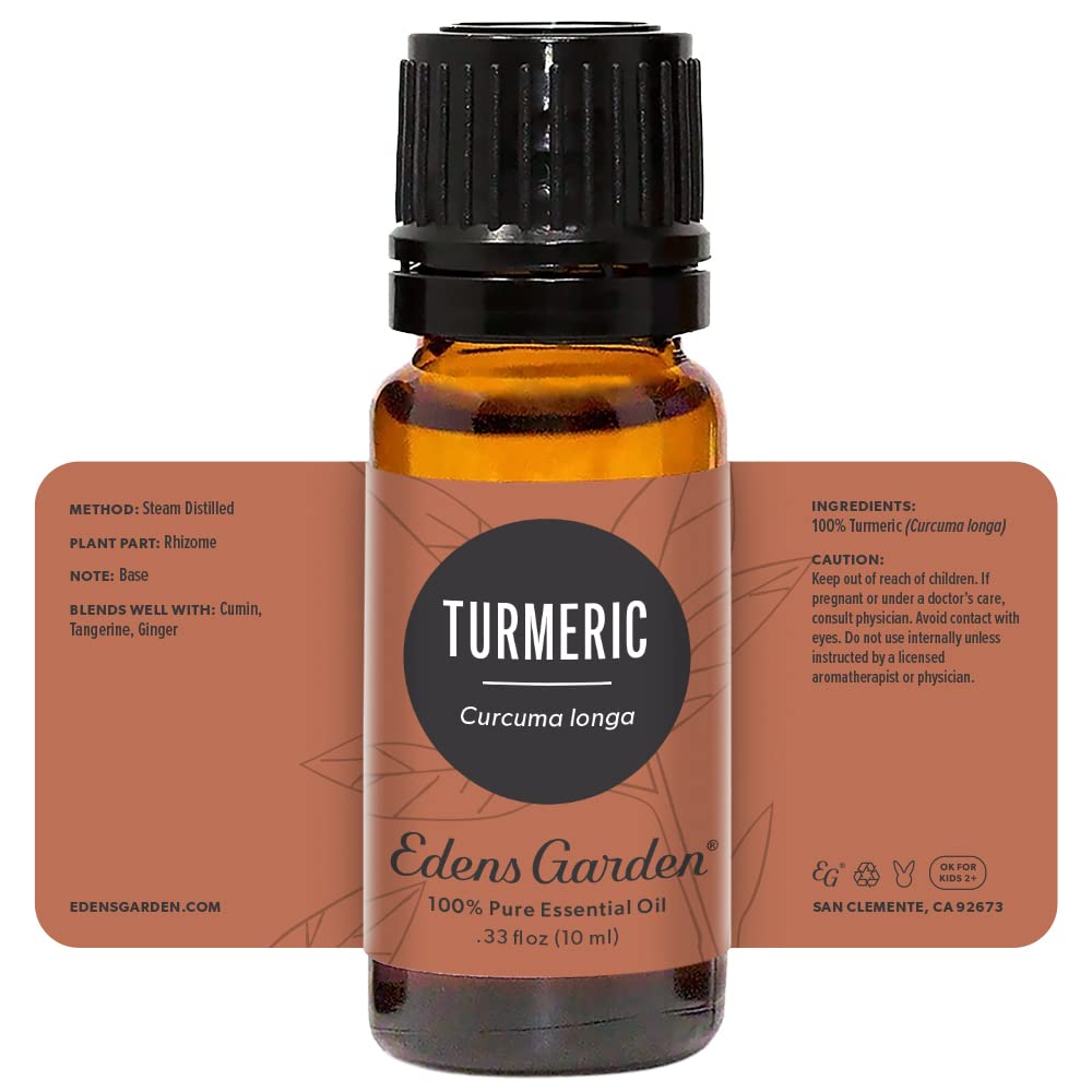 Edens Garden Turmeric Essential Oil – 100% Pure, Premium Grade, 10 mL