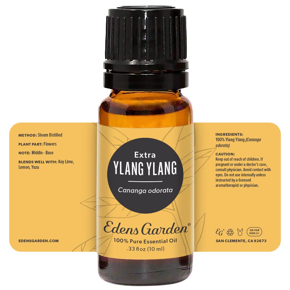 Edens Garden Ylang Ylang Extra Essential Oil – 100% Pure, Premium Grade | 10 ml