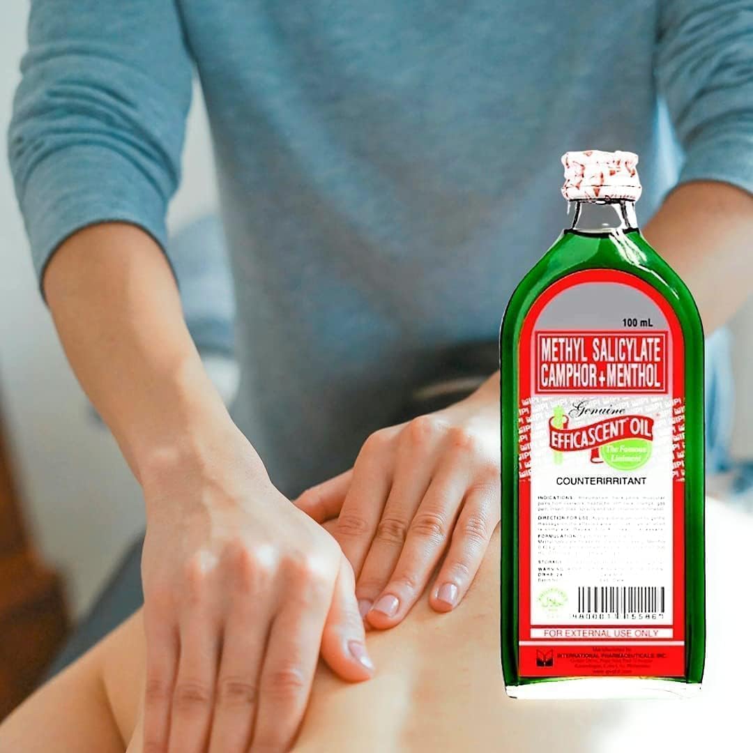 Efficascent Oil 100ml - Genuine Methyl Salicylate Camphor Menthol Liniment