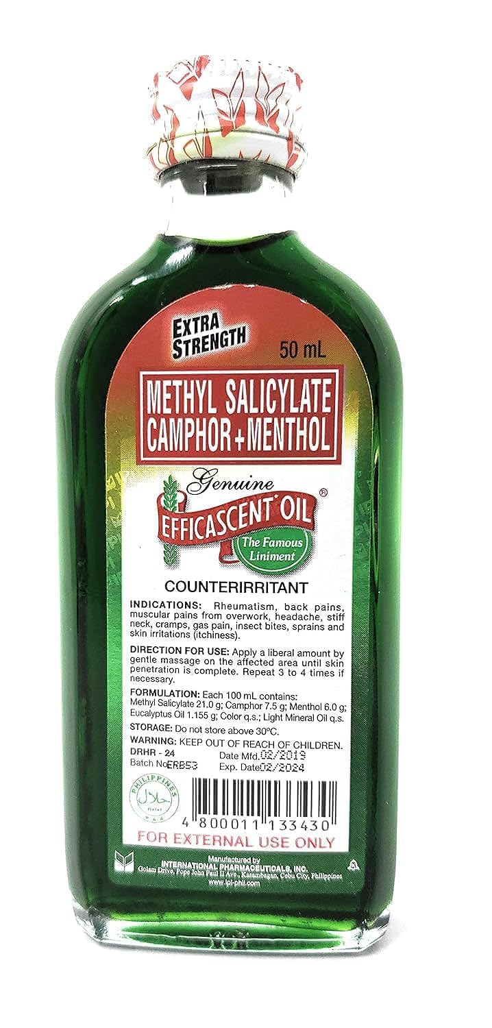 Efficascent Oil Counterirritant 50ml – Extra Strength | Aromatic Liniment