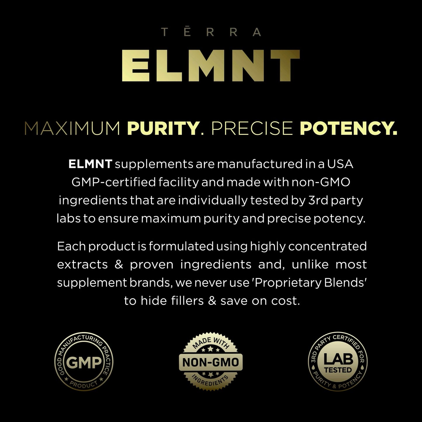 ELMNT Black Maca 40:1 with Ashwagandha – 40x Strength Maca Capsules for Men