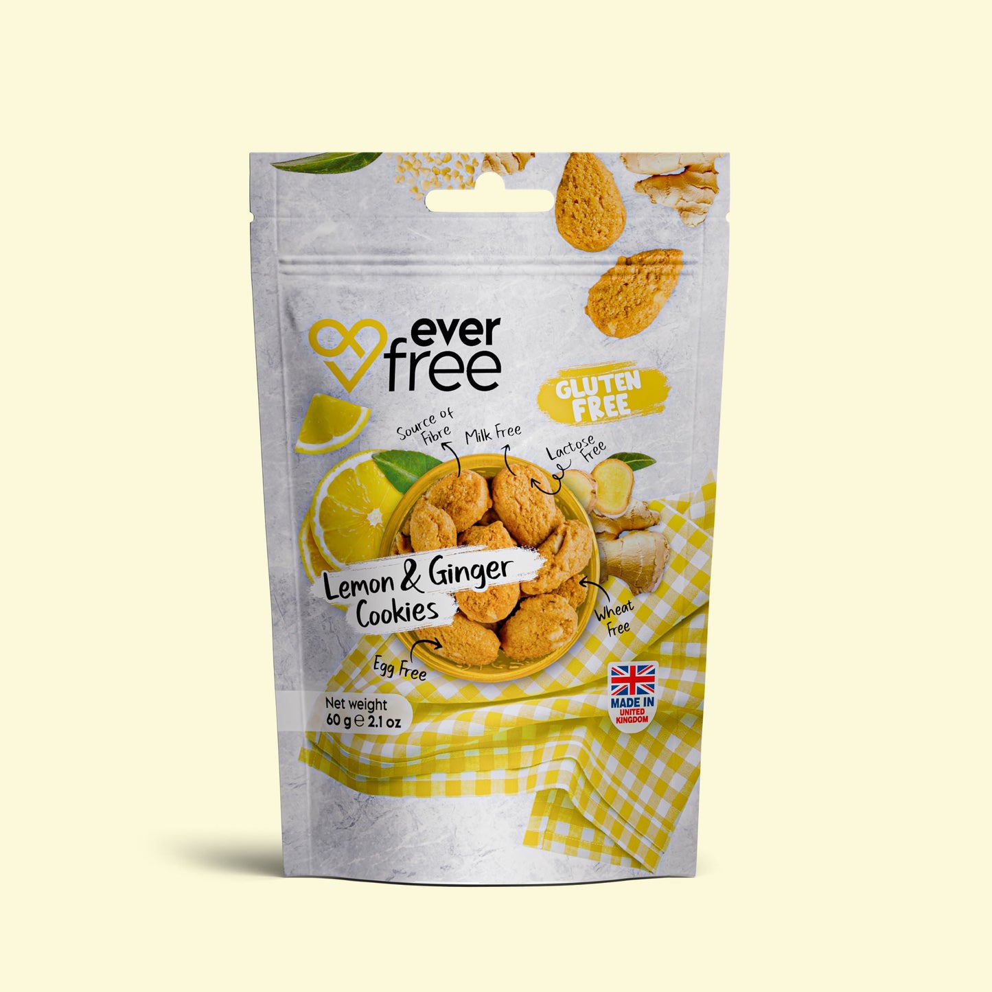 Gluten Free - Lemon & Ginger Cookie